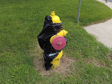 Broken Delmar Fire Hydrant