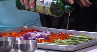 Chilled Roasted Vegetable Display