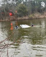 Fire Departments Respond to Submerged Vehicle Near Deal Island