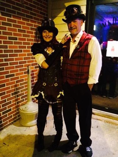 Joanna Baker and Thomas Liston as SteamPunk Couple from Greenwood, DE