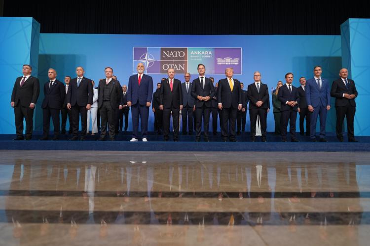 APTOPIX Turkey NATO Summit Trump