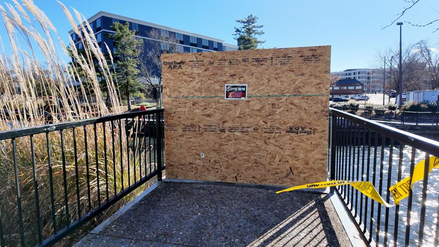 Wooden Boards on Salisbury Footbridge