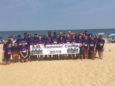 Sign Language Campers Experience a Day at Rehoboth Beach