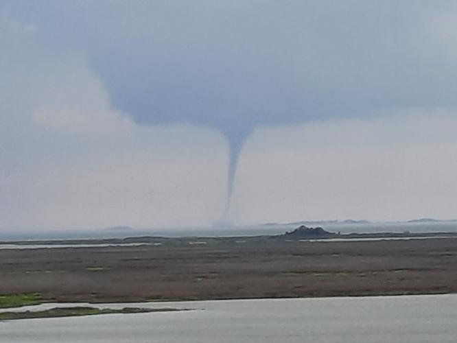 Waterspout over Smith Island