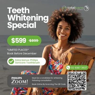 Totalcare Dental and Dermal Advances Teeth Whitening Services in Bondi Junction