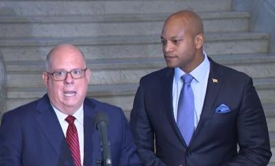 Gov. Larry Hogan and Gov.-elect Wes Moore