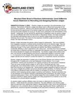 MD State Board of Elections Letter