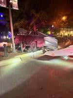Car Crashes into Georgetown Circle