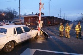 One Person Injured after Accident on Railroad Tracks in Clayton