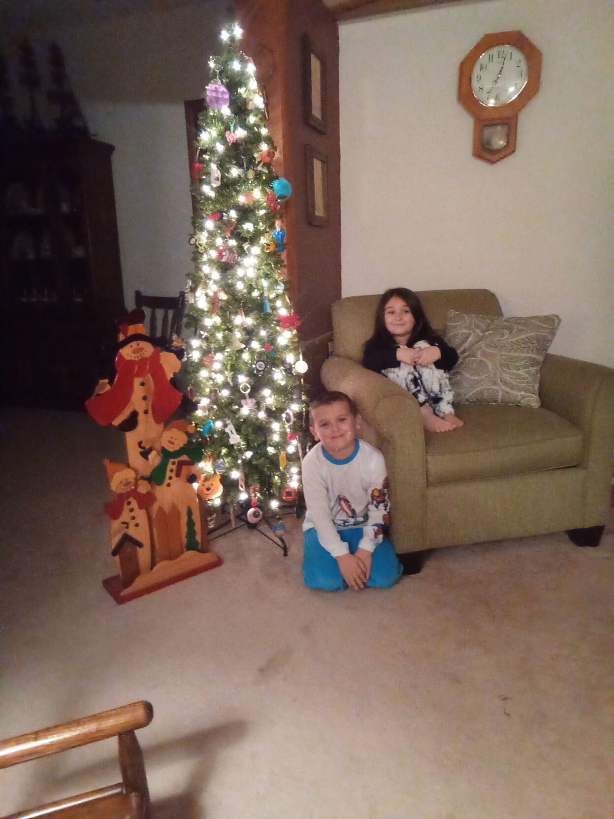 Lilly and Carson's key chain Christmas tree.