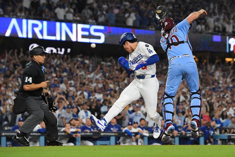 APTOPIX NLDS Phillies Dodgers Baseball
