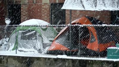 Homeless Tents in Milford
