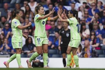 Britain Soccer Women's Champions League