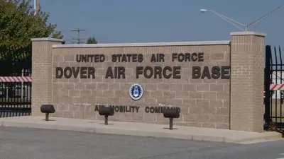 Sign out front of United States Air Force Dover Air Force Base