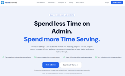HoursServed.com Launches Automated Service Hour Tracking Platform Built Exclusively for Lions Clubs