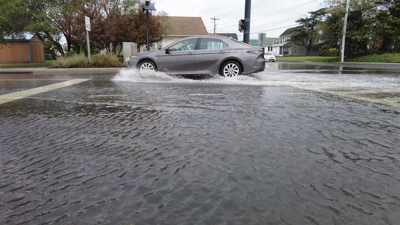 Chincoteague Car in Water