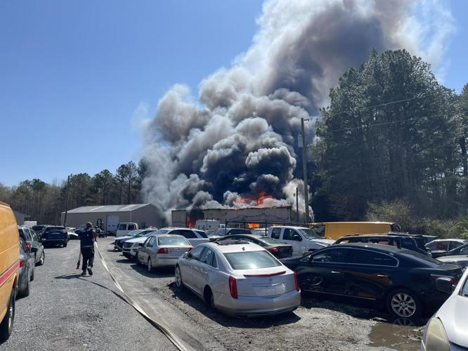 Cambridge Auto Salvage Fire