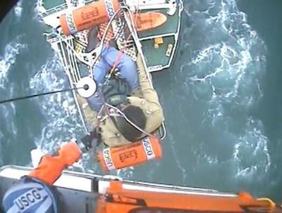 Rescuers Airlift Captain off Ship Near Maryland Coast
