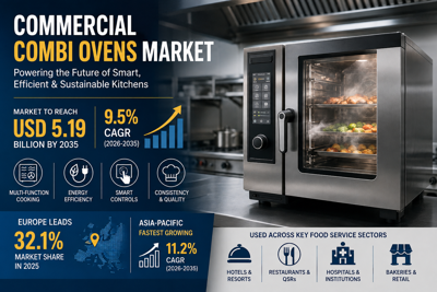 Commercial Combi Ovens Market Poised for 9.5% CAGR Growth Through 2035 Amid Smart Kitchen Demand