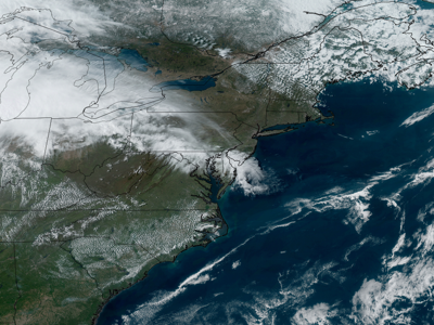 GOES Image at 4 PM Friday