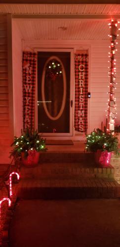 The Jones family's Christmas decor.