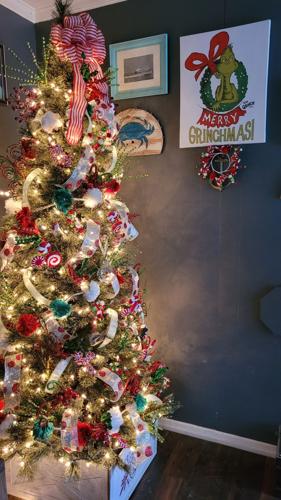 Tom and Amanda Haddaway's Christmas tree in Tilghman Island, Md.