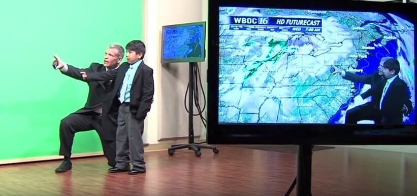 Future Weatherman  Axel Beck of Ocean City  Md.  Meets His Idol  WBOC Meteorologist Brian Keane   YouTube