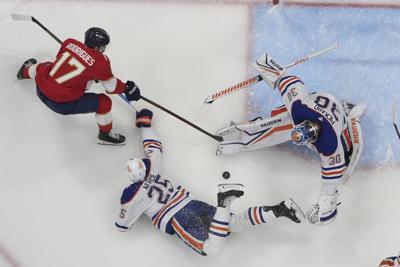 APTOPIX Stanley Cup Oilers Panthers Hockey