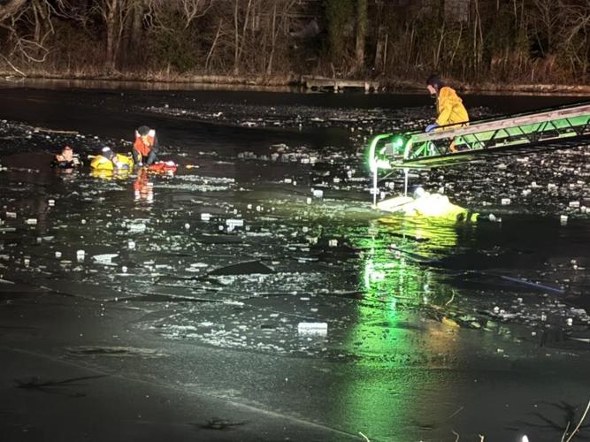 Wicomico County crews rescue three in pond crash