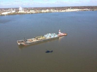 Tugboat, Barge Runs Aground Near Wilmington