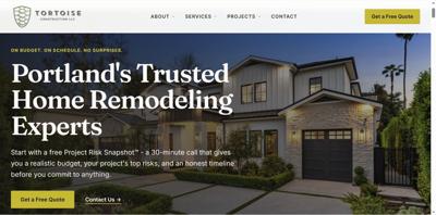 Tortoise Construction Launches New Website for Portland-Area Homeowners