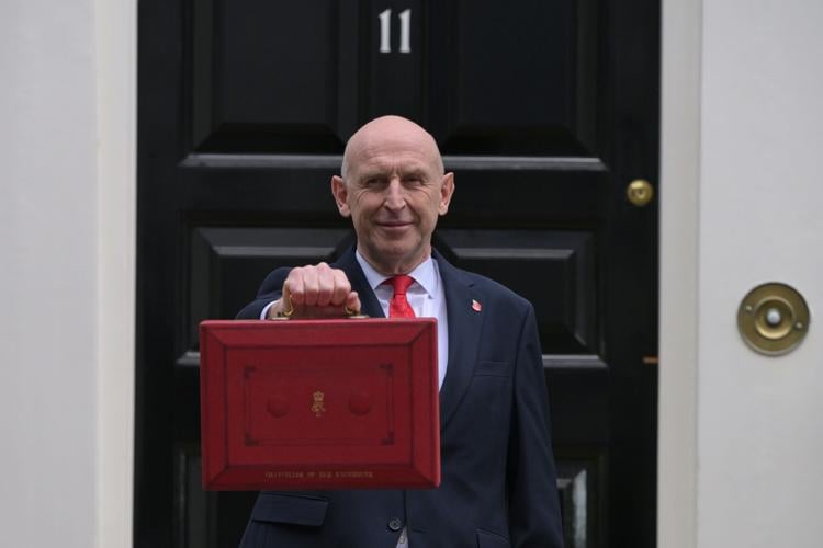 APTOPIX Britain Budget