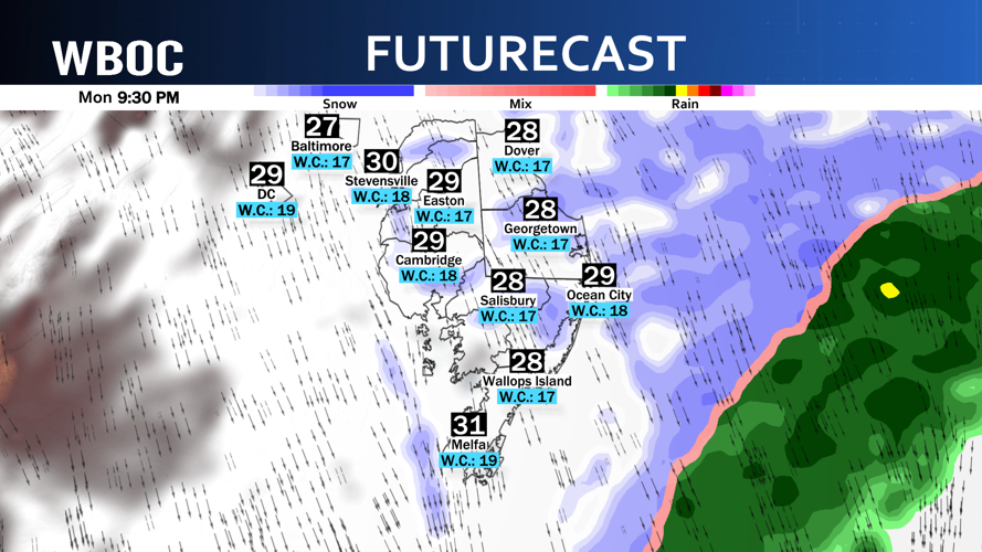 Futurecast 9pm Mon