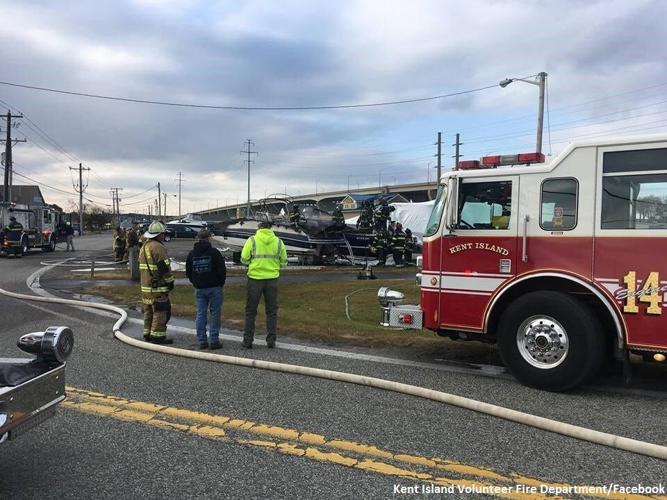 Officials Investigating Marine Fire in Kent Island