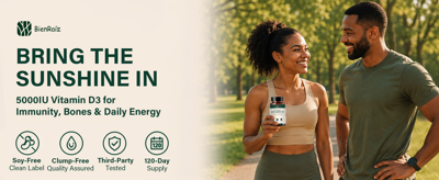 BienRaíz Launches Vitamin D3 5000 IU Softgels: A High-Potency, Simple Formula for Everyday Wellness