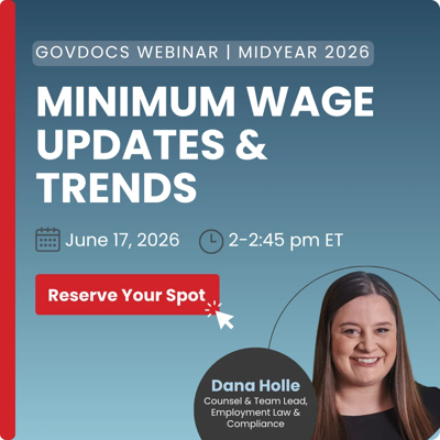 July 1 Minimum Wage Increases are Coming; GovDocs is Hosting a Free Webinar to Help Employers Prepare