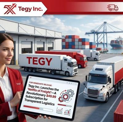 Tegy Inc. Launches the ‘Netflix of Freight’: A Revolutionary 49.99 Dollars Subscription for Transparent Logistics