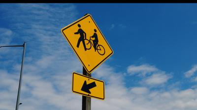 Roundabout Sign in Cambridge