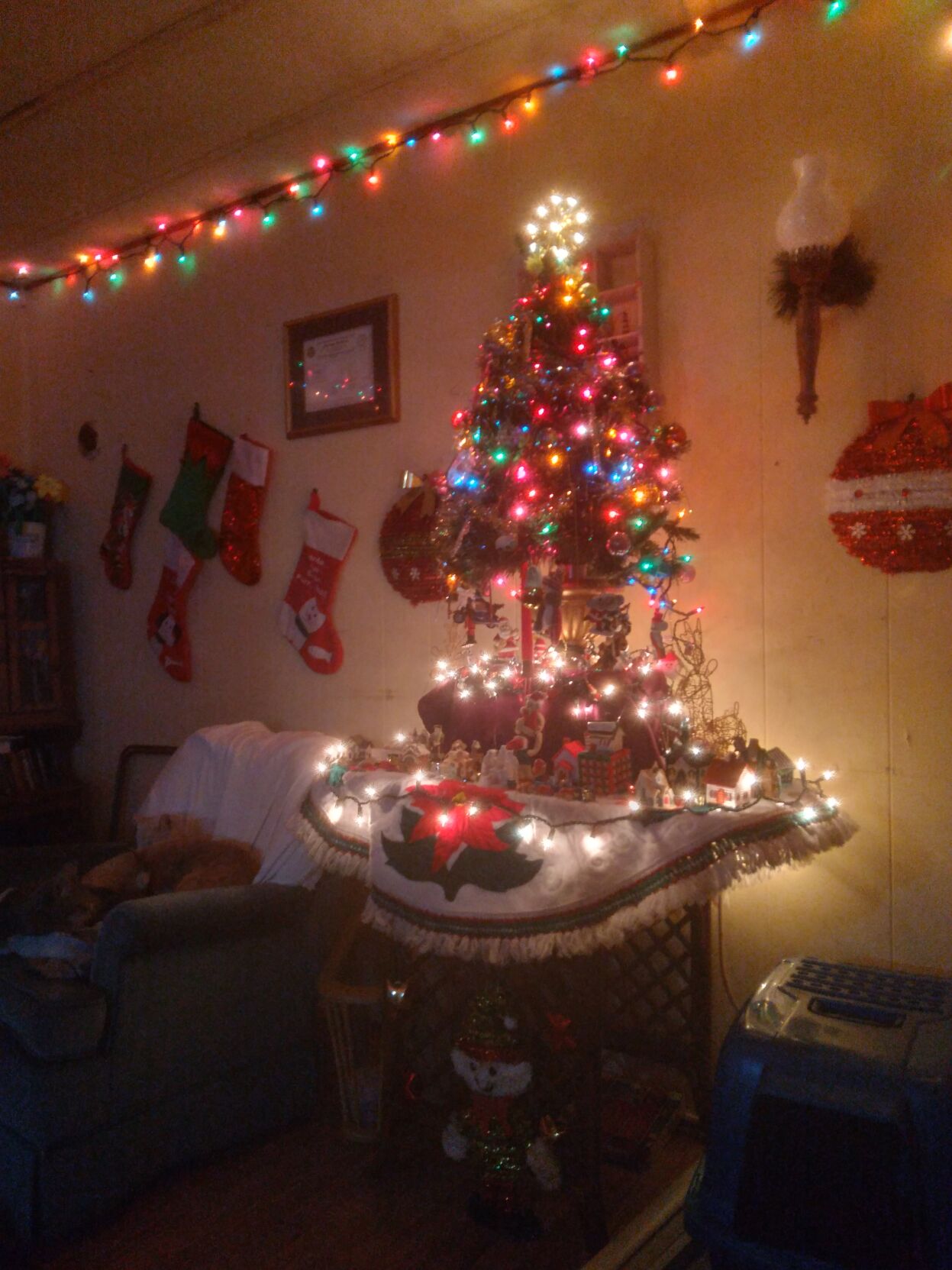 The Staab's Christmas tree.