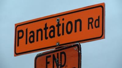 Road Sign for Plantation Road in Lewes
