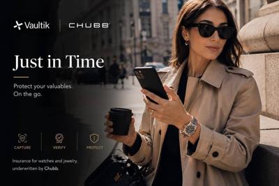 Vaultik Collaborates with Chubb to Connect AI-Powered Watch and Jewellery , Valuation to  Insurance
