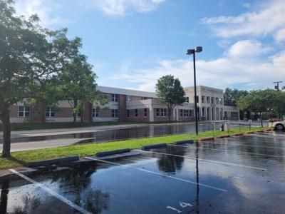Fire at Easton High School