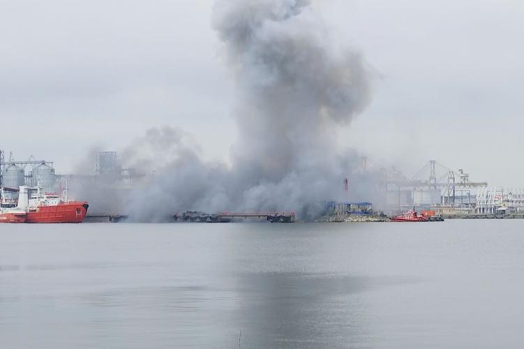 Romania Port Drone Blast