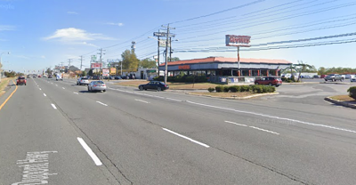 New Castle motorcycle crash scene