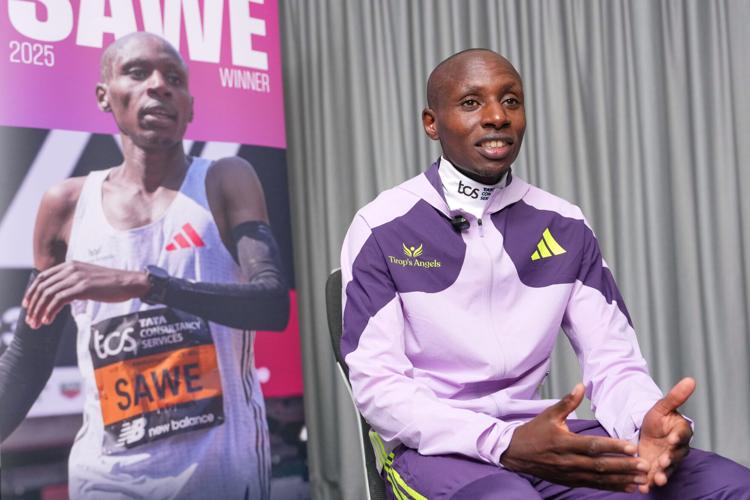 Britain London Marathon Sawe Athletics