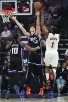 Harden scores 23 in Cavaliers debut, Mitchell leads with 35 in 132-126 win over Kings