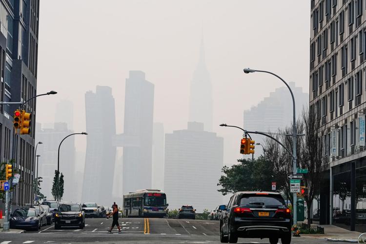 New York Climate Wildfires Smoke