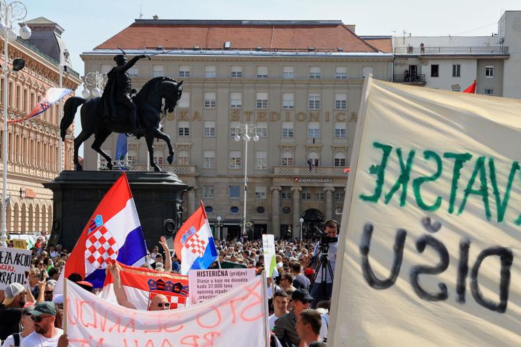 Croatia Illegal Waste Protest