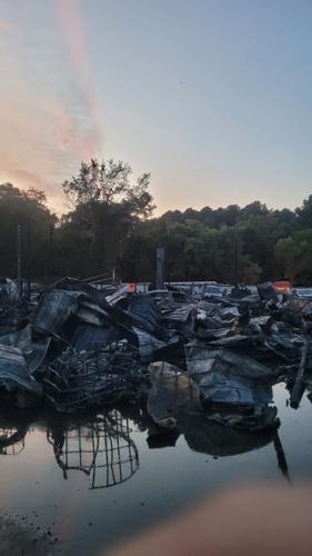 Fire Destroys Pole Barn in Greensboro