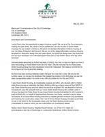 Green Street Housing Letter to Mayor